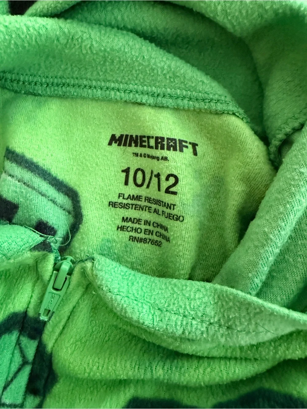 Kids Minecraft Creeper Pajamas